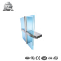 6065 aluminium alloy eliptic facade profile